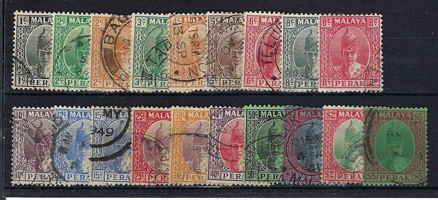 Image of Malayan States ~ Perak SG 103/21 FU British Commonwealth Stamp